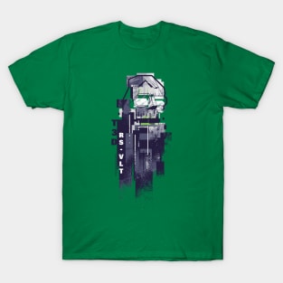 Teddy Roosevelt Glitch Pop Art T-Shirt